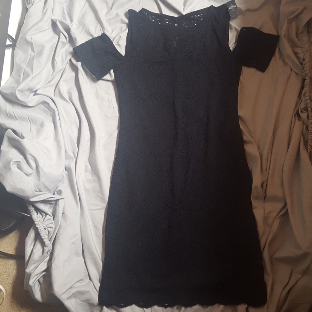 Black lace dress